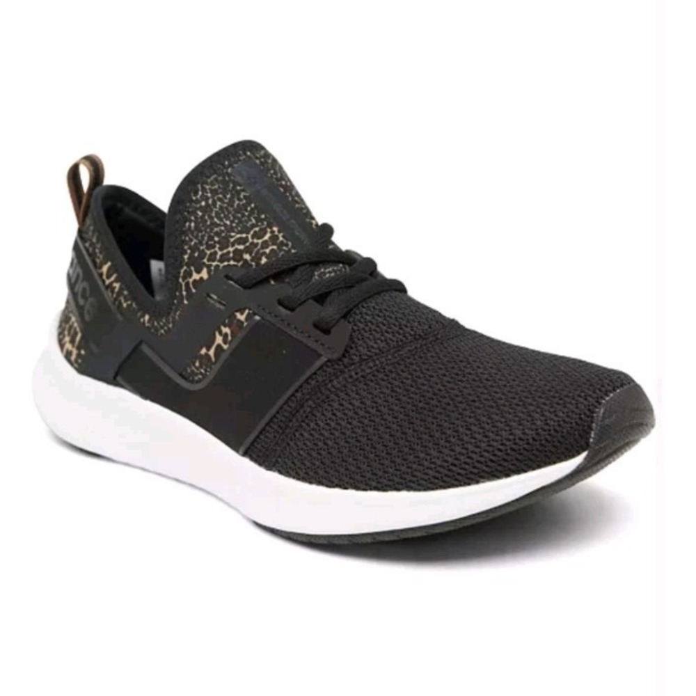 Leopard Walking Sneakers Black New Balance Nergize Sport REVlite Womens 8